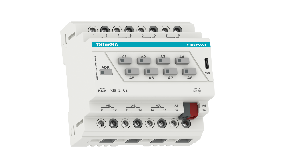 KNX Combo+ Switch Actuador - 8 Canales
