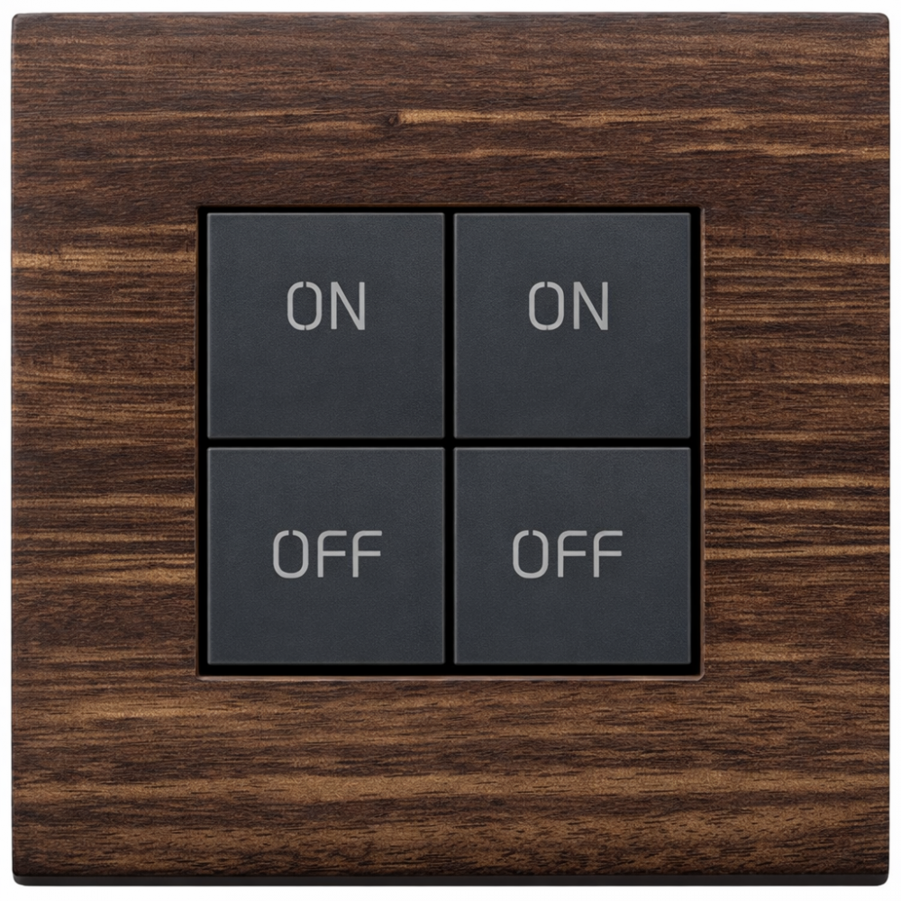 Pulsador 2M madera eucalipto